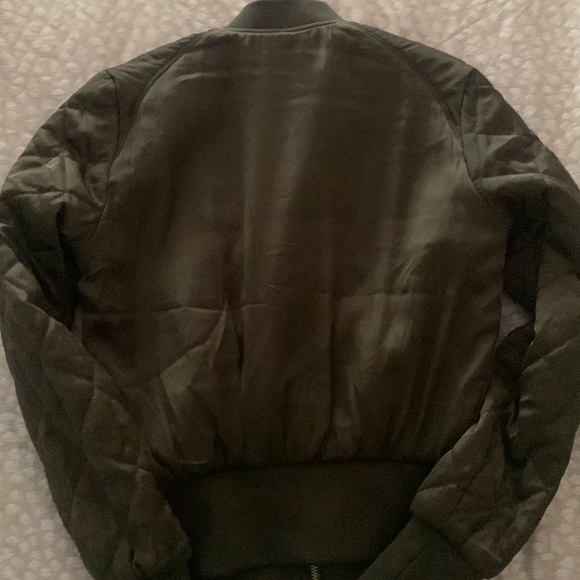 H&M Green Bomber Jacket - Picture 2 of 3